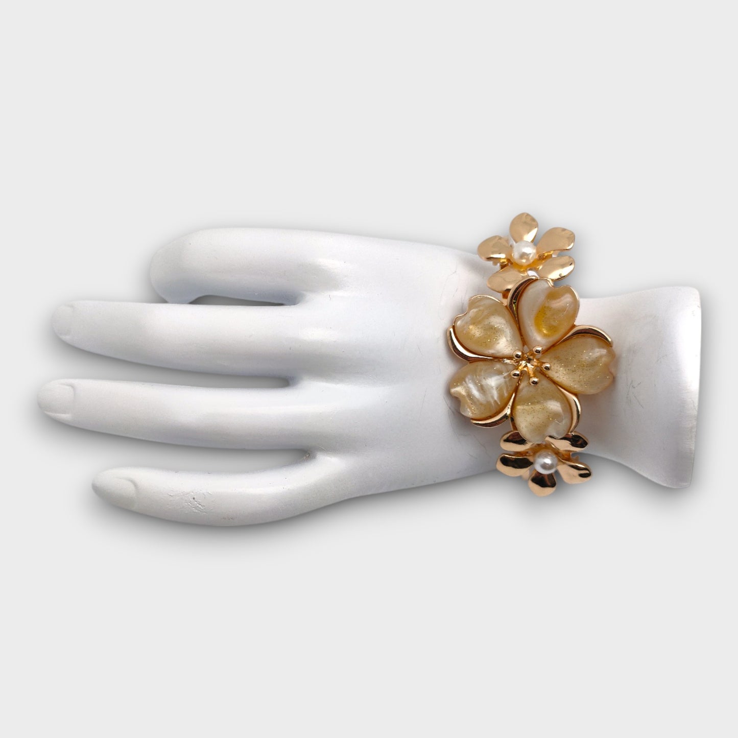 Bracciali Scultura con Petali Smaltati