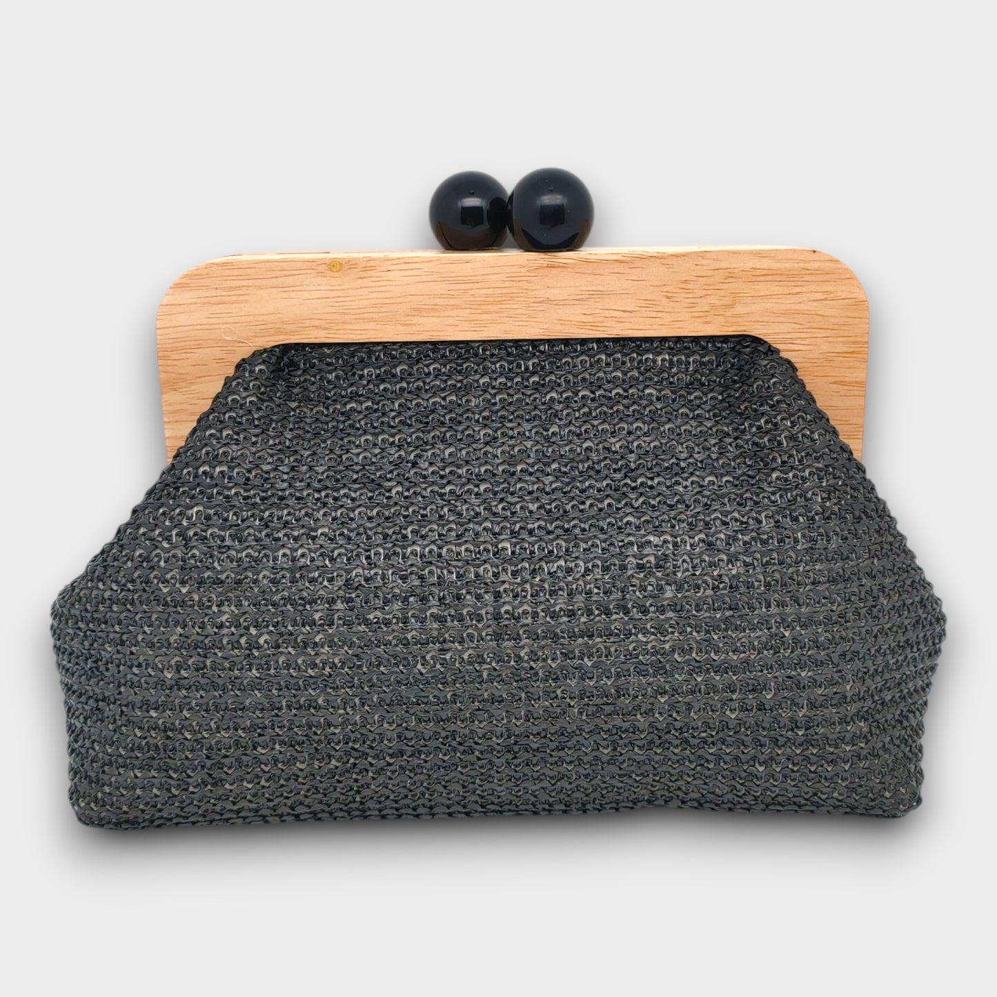 Borsa "Retro Chic" con Chiusura in Legno