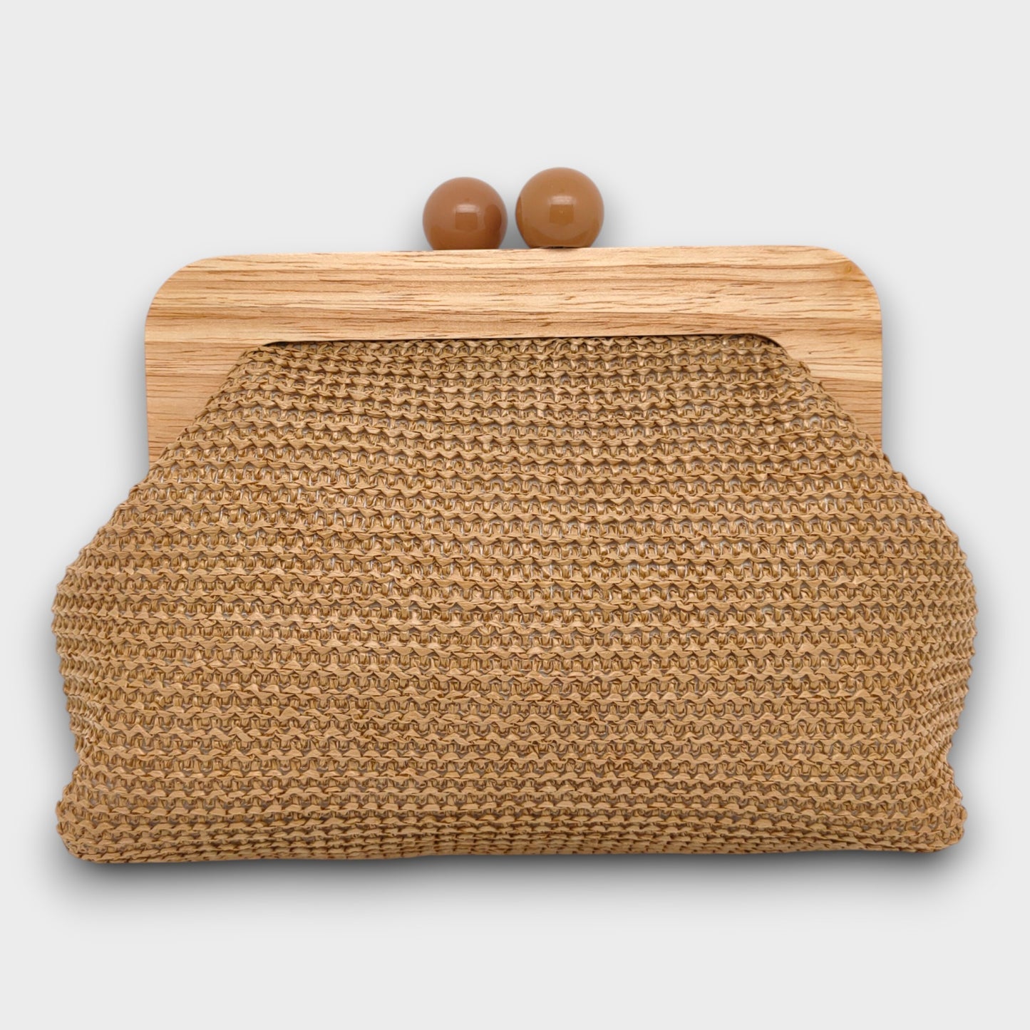 Borsa "Retro Chic" con Chiusura in Legno