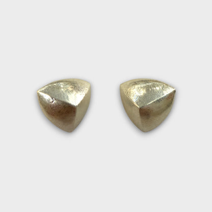 Orecchini Scultura Geometrica – Oro o Argento Satinato