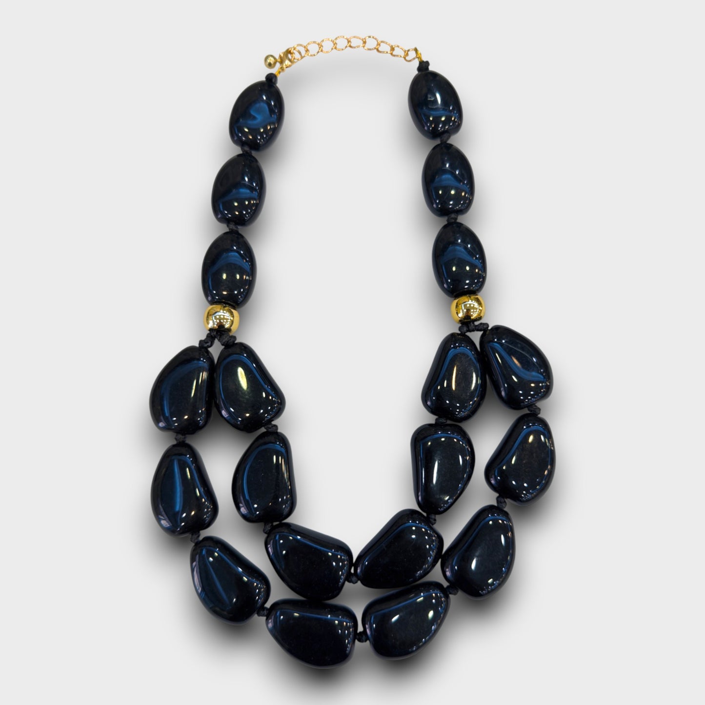 Collana Pietre Fuso – Resina Artistica a Due Fili