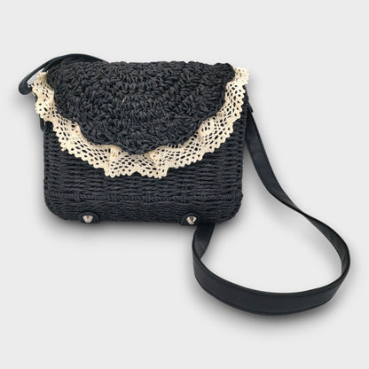 Borsa Intrecciata con Pizzo Vintage