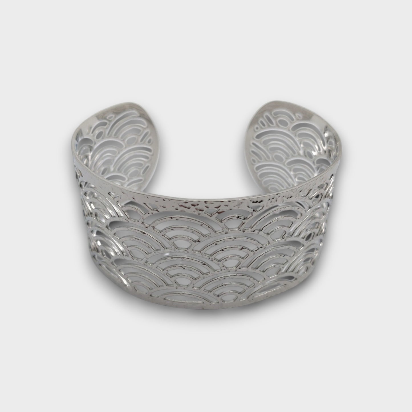 Bracciale Onda Geometrica - Oro / Argento
