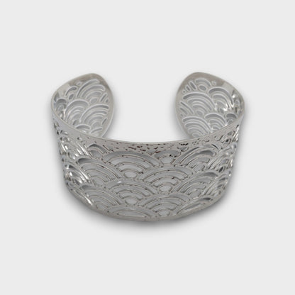 Bracciale Onda Geometrica - Oro / Argento