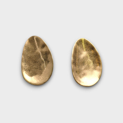 Orecchini Goccia Irregolare – Oro e Argento