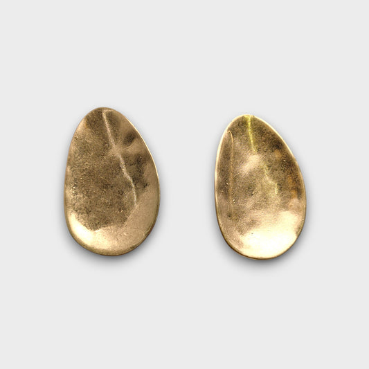 Orecchini Goccia Irregolare – Oro e Argento