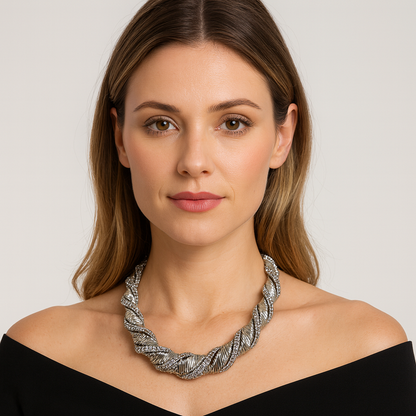 Collana Spirale Glam – Oro o Argento