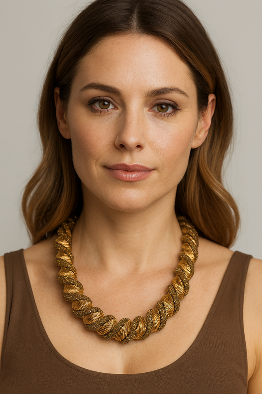 Collana Spirale Glam – Oro o Argento