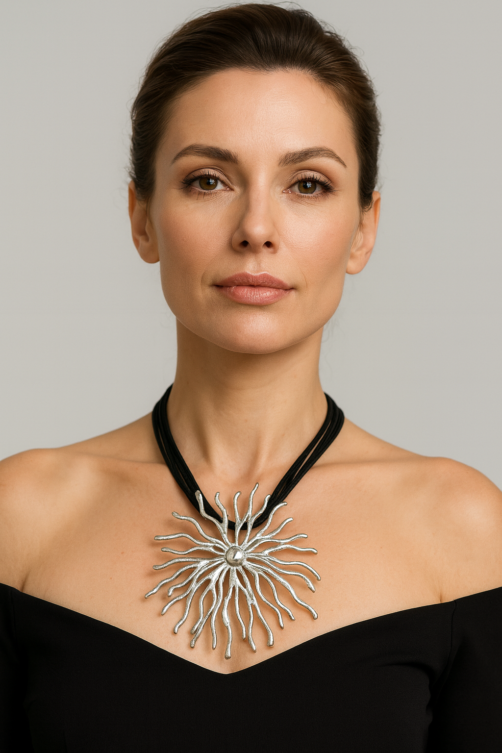Collana Sole Scultoreo - Argento o Oro