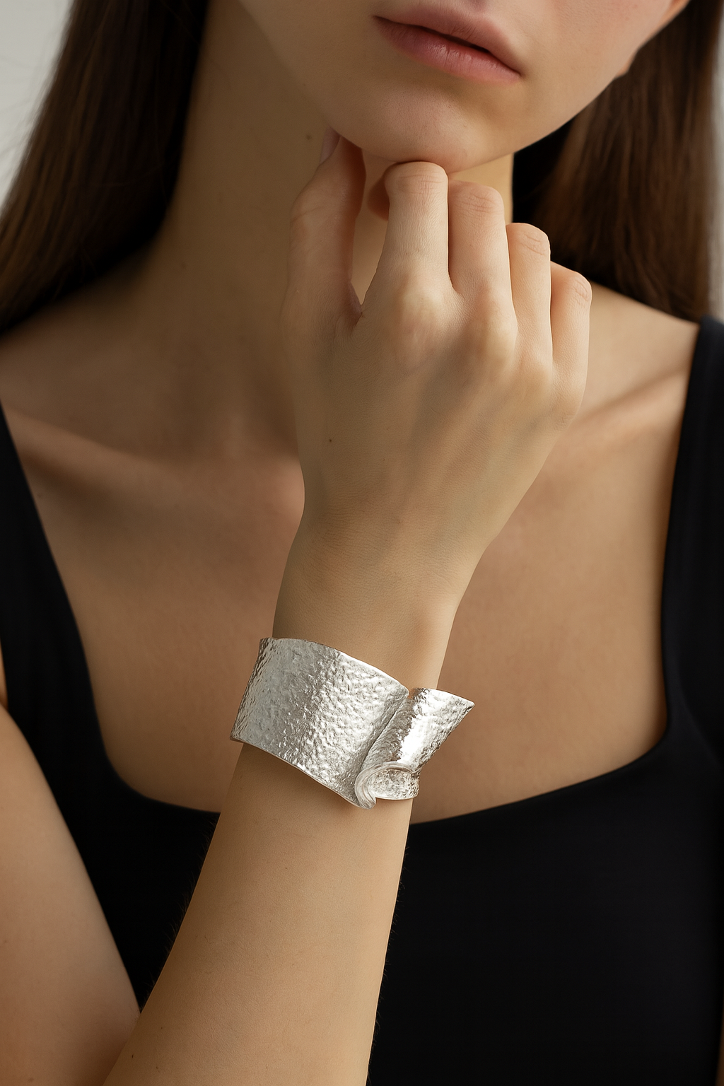 Bracciale Onda Grezza - Oro & Argento