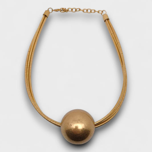 Collana “Luna Piena” – Design Minimal con Maxi Sfera