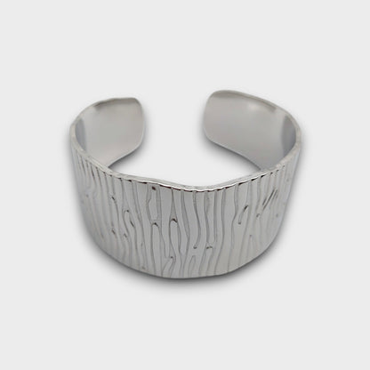 Bracciale Metallo "Onda Chic" – Oro & Argento