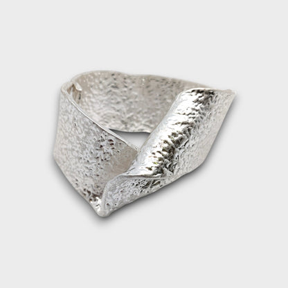 Bracciale Onda Grezza - Oro & Argento
