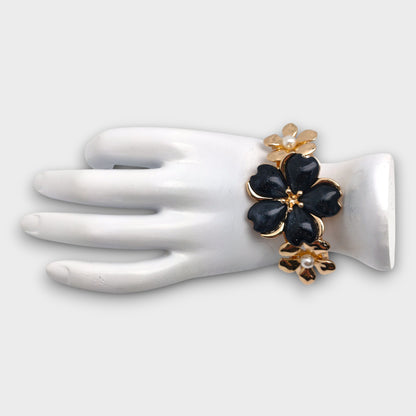 Bracciali Scultura con Petali Smaltati