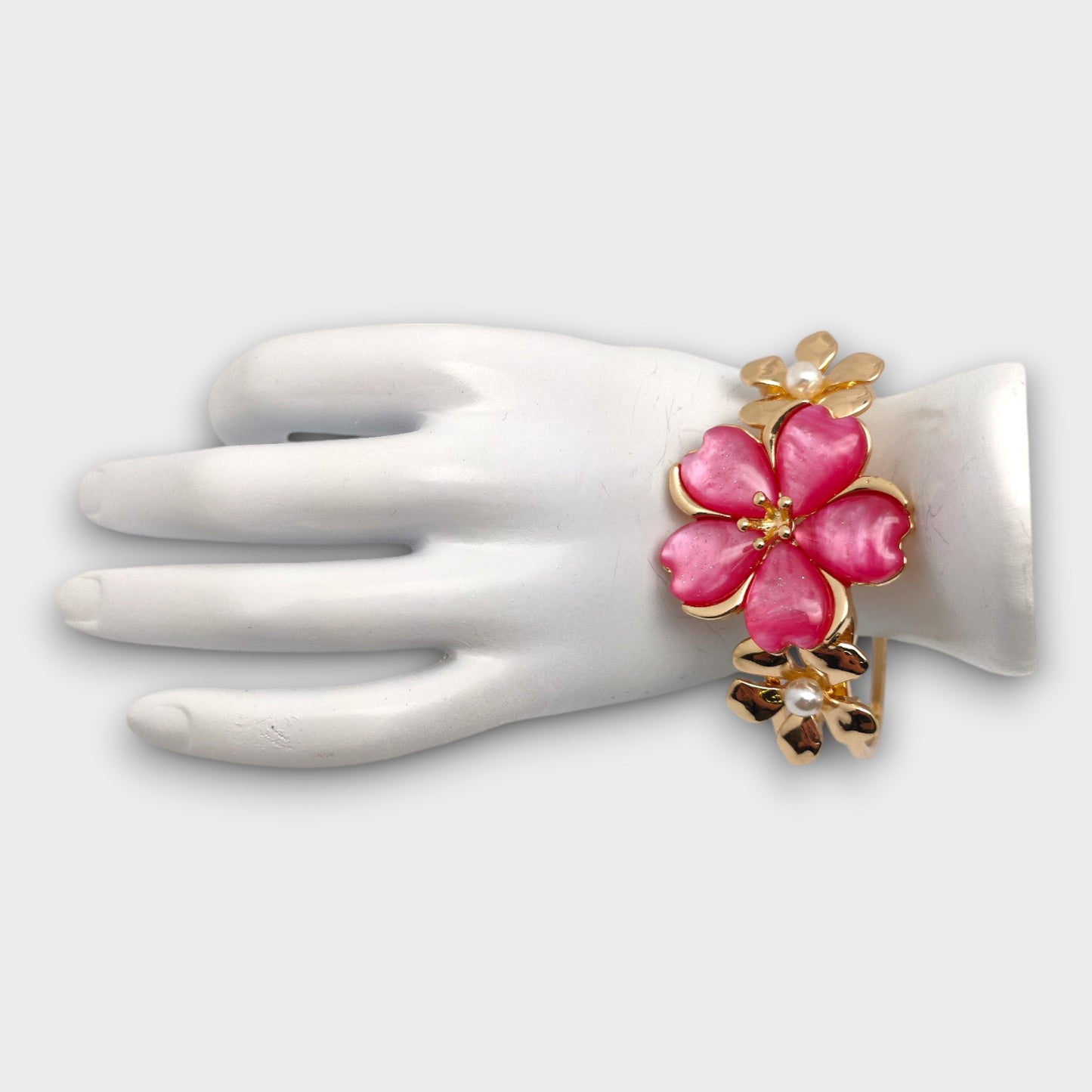 Bracciali Scultura con Petali Smaltati