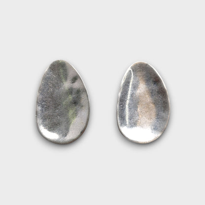 Orecchini Goccia Irregolare – Oro e Argento
