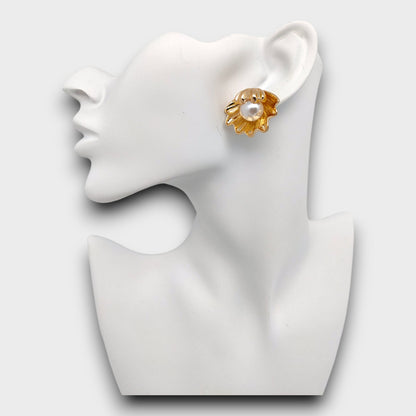 Orecchini Conchiglia con Perla – Eleganza Marina